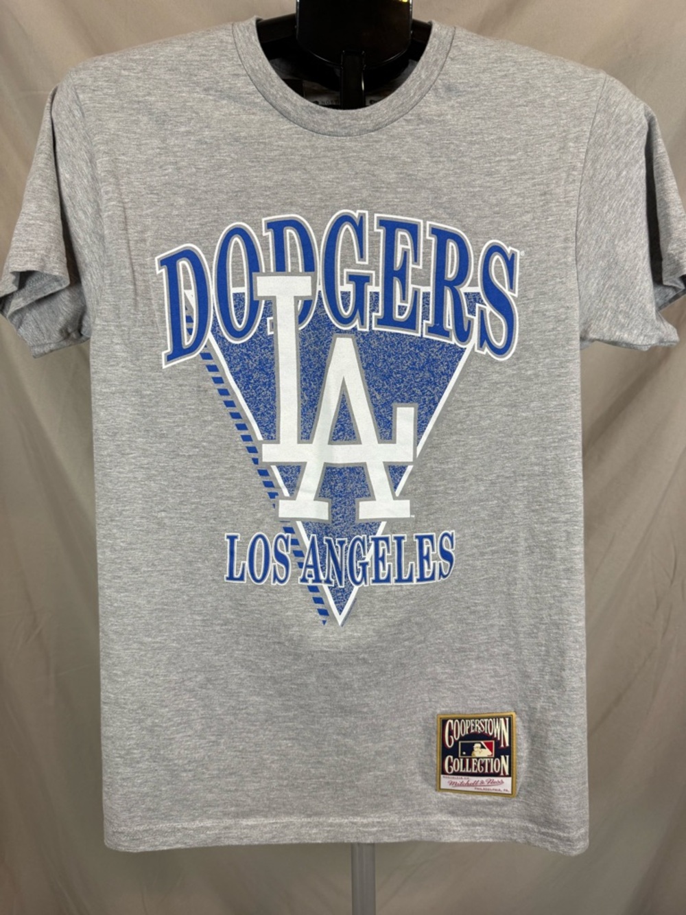 Mitchell & Ness Cooperstown Los Angeles Dodgers Tee - Grey - Small